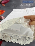 Quần Short Linen Phối Ren Siêu Đẹp thương hiệu GOOTIK FASHION - QSW013