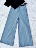 Quần Jeans Kẻ Sọc Ống Loe