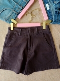 Quần Short Nữ Kaki Màu Nâu Size 27