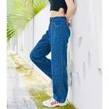 Quần Denim Nữ Lưng Cao Ống Suông Rộng Chất Denim Cao Cấp - GOOTIKFASHION