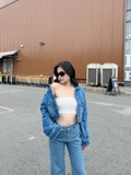 Áo Khoác Jeans Nữ Croptop Cao Cấp- GOOTIKFASHION