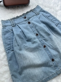 Chan Váy Denim Lưng Chun