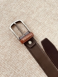 Thắt Lưng Nam da bò 2 lớp bản 3.5cm-Khoá Kim-Thương Hiệu Gootik Fashion