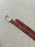 Thắt Lưng Nam Da cá sấu Gai bản 3.5cm-Khoá Kim kẹp-Thương Hiệu Gootik Fashion