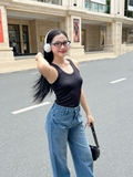 Quần Jeans Phối Chữ