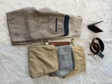 Quần Short Nam Lưng Thun màu vàng Kaki - FS