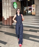 Áo Gile Nữ - Jeans Kẻ Sọc