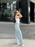 Quần jeans ống suông xẻ nút cá tính & năng động - GOOTIKFASHION