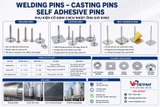 Welding Pins Casting Pins Self Adhesive Pins: Ghim giữ cách nhiệt ống gió HVAC