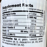 Viên Uống Bổ Sung Dầu Cá Amix Omega-3 + Vitamins D3, K2 & E 90 viên