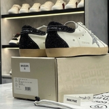 Golden Goose Super Star Nhũ Gót Đen