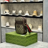Túi Đựng ĐT Gucci Nâu Da Thật