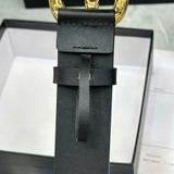 Dây Lưng Dolce & Gabbana Khoá "DG" Mặt Vàng Da Thật