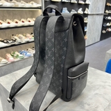 Balo Da LV Đen Hoạ Tiết Da Thật