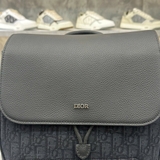 Balo Nam Da Thật Dior Saddle Backpack Black
