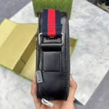Túi Đựng ĐT Gucci Đen Da Thật