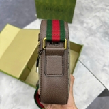 Túi Đựng ĐT Gucci Nâu Da Thật