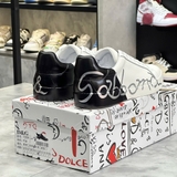 Giày Nam Dolce & Gabbana Portofino 'White Black' Đế Chữ