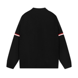 Áo Nỉ Thom Brown Có Cổ Black