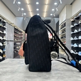 Balo Nam Da Thật Dior Saddle Backpack Black