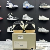 Golden Goose Super Star Nhũ Gót Đen