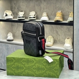 Túi Đựng ĐT Gucci Đen Da Thật