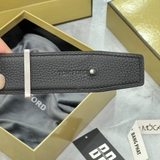 Dây Lưng Tomford Navy Khoá Bạc Da Thật