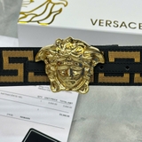 Dây Lưng Versace Dây Hoạ Tiết La Mã Da Thật