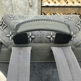 Balo LV Backpack Washes Denim Da Bê