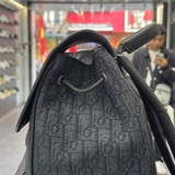 Balo Nam Da Thật Dior Saddle Backpack Black