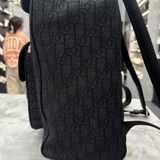 Balo Nam Da Thật Dior Saddle Backpack Black
