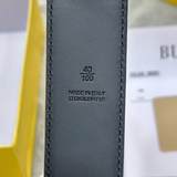 Dây Lưng Burberry Kẻ Xanh Blue Da Thật