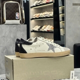 Golden Goose Super Star Nhũ Gót Đen