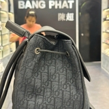 Balo Nam Da Thật Dior Saddle Backpack Black