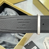 Dây Lưng Tomford Navy Khoá Bạc Da Thật