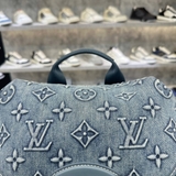 Balo LV Backpack Washes Denim Da Bê