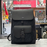 Balo Nam Da Thật Dior Saddle Backpack Black