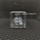 Pha Lê K9 - 6x6x6 cm - Mã PL666