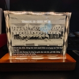 Pha Lê Đế Đèn - Khắc Hình 2D, 3D - Kích Thước 3x12x15 cm - Mã G02