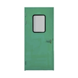 CỬA THÉP ĐƠN MÀU XANH LÁ