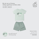 (6M-4Y) LP G20 - Bộ cộc tay La Pomme những người bạn từ thiên nhiên - Xanh lá