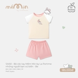 (6M-2Y) LP - Bộ cộc tay Mềm Mịn by La Pomme những người bạn xứ biển - Be