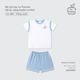 (6M-2Y) LP G20 - Bộ cộc tay La Pomme hải âu căng buồm ra khơi - Trắng Xanh