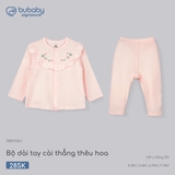 (1M-9M) BU - Bộ dài tay cài thẳng thêu hoa - SBB1102EU