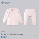 (NB-3M) BU - Bộ dài tay cài chéo Bambus - SBB110804