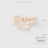 (SML) NOUS - Mũ bé gái màu be kẻ caro - L