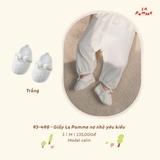(SML) LP - Giầy La Pomme nơ nhỏ yêu kiều - Trắng