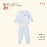 (6M-2Y) LP - Bộ dài tay La Pomme ngày mới mềm êm - Xanh