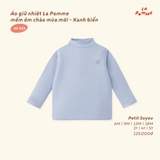 (6M-4Y) LP - Áo giữ nhiệt La Pomme mềm êm chào mùa mới - Xanh biển