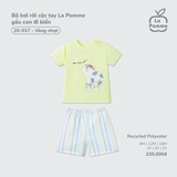 (6M-4Y) LP - Bộ bơi rời cộc tay La Pomme gấu con đi biển - Vàng nhạt